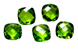Impresionante suelta 100% Natural verde peridoto piedra preciosa facetada cojín corte forma joyería genuina Fabricación de piedras preciosas sueltas OEM - Product Image 2