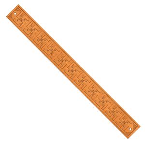 Bande de Swastika en cuivre pour entrée de porte, lot de 1, longueur environ 30 cm, cuivre pur pour correction Vastu Swastika - Product Image 1