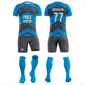 OEM Custom Unisex Football Kit | Professional Soccer Shirts & Uniforms Short Sleeve Breathable Lightweight for Teams - Product Image 2
