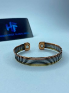Wholesale Custom <b>Copper</b> Brass Cuff <b>Bracelet</b> Manufacturer Supplier Adjustable Vintage Gold Plated Wedding Unisex - Product Image 5