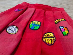 100% Pure Cotton Women Casual High Waisted <b>Skirt</b> Soft Fabric Stretch <b>Waist</b> Midi <b>Skirt</b> Vintage Flattering Fit Comfortable - Product Image 4