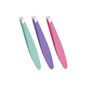 ชุดแหนบคิ้วโลโก้แบบกำหนดเอง 3 ชิ้น แหนบคิ้วปลายเฉียงสแตนเลส - Product Image 1