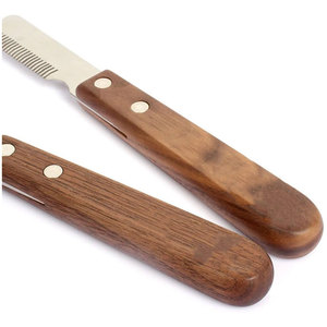 Peine Profesional para el Cuidado de Mascotas, Mango de Madera, Dientes de Acero Inoxidable para el Cuidado del Pelo de Perros - Product Image 3