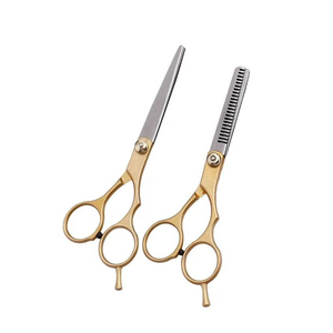 Tijeras de Peluquería Profesionales Doradas de Acero Inoxidable de 6.0 Pulgadas para Cortar y Entresacar Cabello - Product Image 4