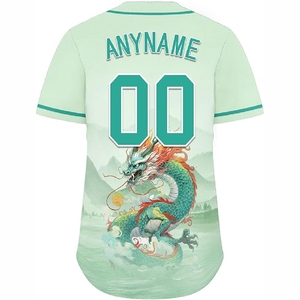 เสื้อเบสบอลพรีเมียมแบบซับลิเมชั่น พิมพ์สีเต็มตัว ระบายอากาศได้ดี ไซส์ใหญ่ น้ำหนักเบา ชุดกีฬาสำหรับนักกีฬา - Product Image 3