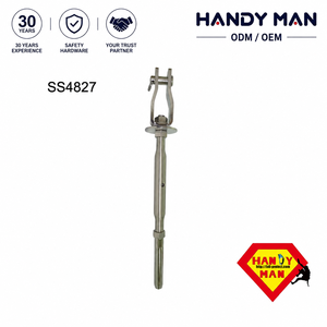 Système de ligne de vie horizontale, tendeur de câble en acier inoxydable compatible avec une corde de 8 mm, résistance à la rupture de 30 kN, marque HM, emballé dans un carton - Product Image 2