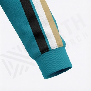 Sweat-shirt à capuche épais en coton et polyester de qualité supérieure, sans cordon, avec poche kangourou, boutons-pression pour homme, vêtement lourd, vente en gros - Product Image 6