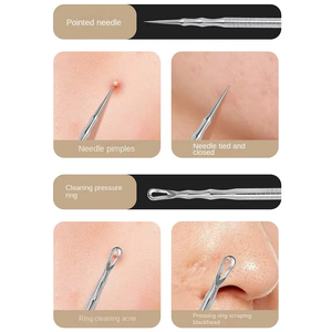 Outil d'élimination des points noirs ultra-fin, pince professionnelle pour points noirs et points blancs, idéal pour les salons de beauté - Product Image 2