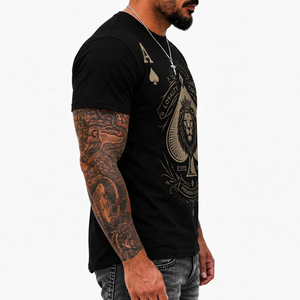Theory <span class=keywords><strong>Xi</strong></span> Rebels Ace Of Spades <span class=keywords><strong>T</strong></span>-shirt da uomo stampata a maniche corte con scollo a O, stile street, vestibilità regolare - Product Image 3