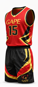 Conjunto de Camiseta y Pantalones Cortos de Baloncesto con Diseño Personalizable, Sin Mangas, 100% Algodón, Uniforme Deportivo para Adultos Unisex - Product Image 2