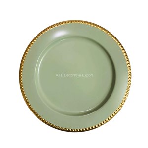 Assiettes de Présentation Métalliques Personnalisées en Gros, Plaqué Or, Vaisselle Décorative pour Mariages et Événements, Prix Fabricant - Product Image 4