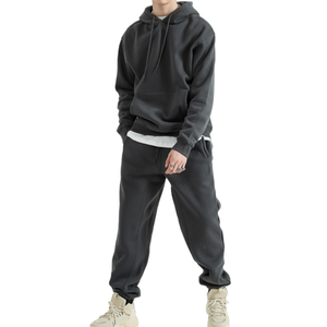 High Quality Men's Women's Casual Embroidered Pullover Sweatshirt Hoodie Pants <b>Set</b> Winter Breathable Fleece 100% Cotton - Product Image 5