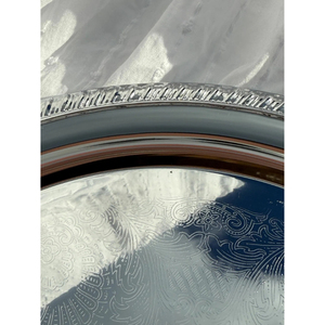 Silver Theme Serving Platters Dessert Dishes <b>Dinner</b> <b>Tray</b> Round Shape Plate Fresh Metal for Restaurant Serving <b>Trays</b> In Low Pice - Product Image 2