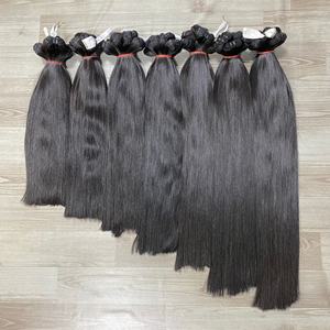 Extensiones de cabello humano de trama recta sin procesar 100% de alta calidad, alineada cutícula, grado 12A, tejido virgen, pelo de visón negro - Product Image 2