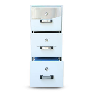 WELKO FRC4 White <b>Fireproof</b> Filing Cabinets with Key Lock - Product Image 1