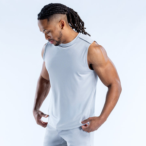 Débardeur de sport de compression pour hommes, haute qualité, séchage rapide, respirant, pour la course et l'entraînement, vente en gros - Product Image 2