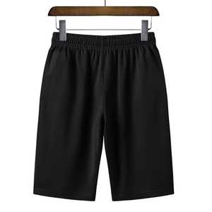 Shorts Bermuda pour homme à séchage rapide avec poches zippées, taille élastique, couleur unie, shorts de sport décontractés gris marine noir - Product Image 5
