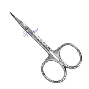 Ciseaux de manucure en acier inoxydable de qualité supérieure lame super tranchante avec ciseaux à cuticules incurvés droits tranchants russes - Product Image 5