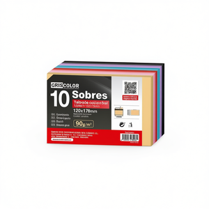 10 ENVELOPPEMENTS COLORÉS Enveloppes 120X176MM en papier pour usage quotidien - Product Image 2