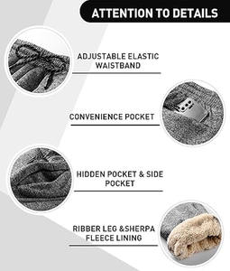 กางเกงขายาวผู้ชายคุณภาพสูง มีกระเป๋าข้าง เอวผูกเชือก/กางเกงวอร์มทรงเข้ารูปสำหรับออกกำลังกาย กางเกงสตรีทแฟชั่น  โพสต์โดย Dress Sports - Product Image 5