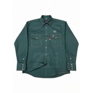 Chemise ignifuge résistante aux flammes NFPA 2112 CAT 2 pour le soudage, manches longues, 100% coton, respirante, pour hommes, usage industriel - Product Image 4