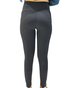 Leggings deportivos de cintura alta para mujer al por mayor, pantalones de fitness de cintura media, ropa de yoga sin costuras y leggings ajustados que realzan los glúteos - Product Image 4
