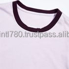 เสื้อยืดผ้าฝ้ายสำหรับผู้ชายแบบสั่งทำ180 GSM ฤดูร้อนคอกลมแขนสั้นผ้าถักสีตัดกัน - Product Image 2