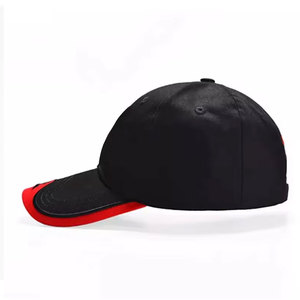 Unisex Baseball Cap Smile Embroidery 6-Panel Adjustable Cotton Canvas Breathable <b>Waterproof</b> Casual Style Front Logo - Product Image 3