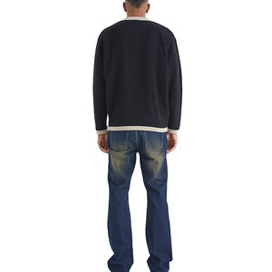 Chemises polo à manches longues et fermeture éclair intégrale, vêtements de sport décontractés de haute qualité pour hommes, design et logo personnalisés - Product Image 6