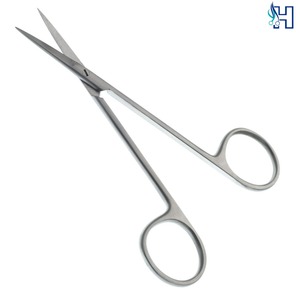 ผู้ผลิตเครื่องมือผ่าตัดสแตนเลส กรรไกรตัดไอริสพร้อมโลโก้สั่งทำ - Product Image 4