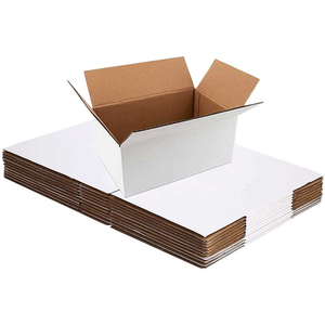 3 Ply White Mailer <b>Box</b> 5 x 5 x 4 Inch Corrugated Packaging <b>Box</b> for <b>Shipping</b> Ecommerce and Retail Use - Product Image 4