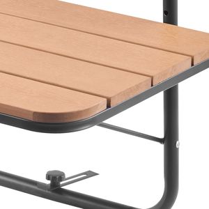 Tavolo Pieghevole da Esterno 25x24 per Balcone, Tavolo da Bar Regolabile a 4 Livelli per Ringhiera, Tavolo Premium da Esterno - Product Image 3