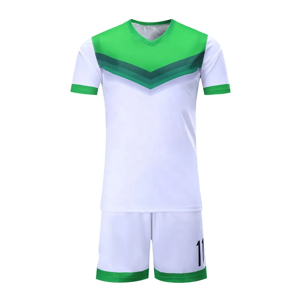 Nieuwe Voetbal Hoge Kwaliteit Met Goedkope Prijs Sets Mannen Kids Voetbal Jerseys Outdoor Sport Voetbal Jerseys