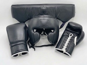 Ensemble de gants de boxe professionnels de haute qualité, fabriqués sur mesure en usine, en cuir véritable, pour l'entraînement et les combats. - Product Image 3