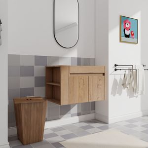 30-Inch Open Shelf <b>Bathroom</b> <b>Vanity</b> with KD Packing Includes Only <b>Vanity</b> Without Basin - Product Image 2