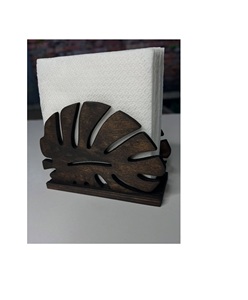 Porte-serviettes en bois moderne pour la table à manger à la maison, avec surface polie lisse et solution de rangement compacte - Product Image 6