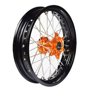 Jantes de moto à moyeu usiné CNC Offre Spéciale Roues Supermoto en alliage d'aluminium de <span class=keywords><strong>17</strong></span> <span class=keywords><strong>pouces</strong></span> pour TKM EXC 500 525 - Product Image 4