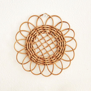 Decoración de pared de ratán natural para habitación infantil, precio competitivo, adornos para habitación de bebé. - Product Image 1