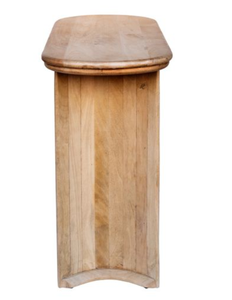Table à manger ovale moderne en bois, mobilier de salle à manger en bois grainé pour appartement, hôtel, villa - Product Image 3