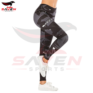 Top Selling Eco Friendly Newest Design Full Length Polyester Spandex Fabric Custom Made Sublimated Printed Women Leggings - Product Image 5