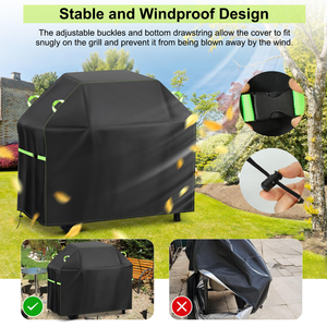 Funda Protectora para Parrilla de Barbacoa Resistente <span class=keywords><strong>al</strong></span> Agua y a la Intemperie, Funda Protectora Resistente para Barbacoa de Jardín - Product Image 3