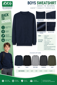 Sweat-shirt à col rond pour garçons, tricoté rouge, décontracté, pour l'automne - Product Image 3