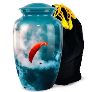 Urnas de Cremación de Diseño Personalizado, Último Modelo en Venta, para Cenizas Humanas, Artículos Funerarios, Urna de Cremación de Metal para Almacenamiento - Product Image 6