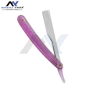 Navajas Manuales de Salón, Afeitadora Clásica de Barbero, Cuchilla Plegable para Afeitar Barba y Cabello, Navaja de Barbero con Bloqueo Deslizante para un Afeitado de Precisión - Product Image 2