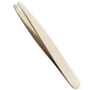 Pinzas para Cejas con Punta Puntiaguda, Chapadas en Oro, Estilo Moderno, Herramienta de Precisión Duradera - Product Image 3