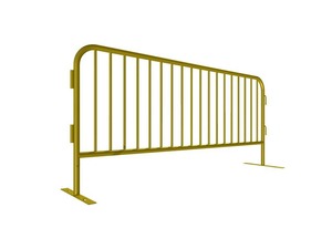 Barrières métalliques noires résistantes aux intempéries pour présentoirs de vente au détail - Product Image 3