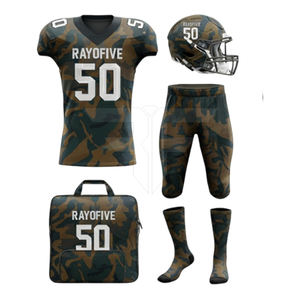 Camiseta de fútbol americano para hombre, de alto rendimiento, transpirable, de malla de poliéster, unisex, personalizable, con bordado. - Product Image 2