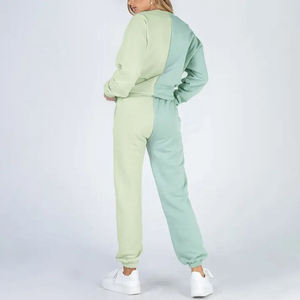Puff Printing Custom 2 <b>Piece</b> Hoodie Jogger <b>Set</b> Elegant Casual Tracksuit Women USA Size Pullover Drawstring Hoodie 100% Cotton - Product Image 4