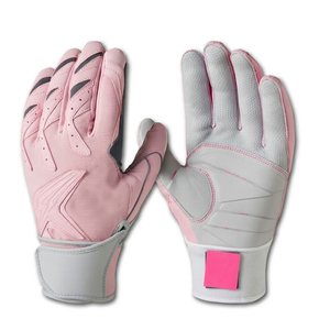 Gant de baseball en cuir rouge de haute qualité avec fermeture à double sangle sécurisée offrant une protection maximale du poignet et un confort optimal. - Product Image 5