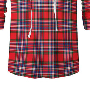 Custom Men's Scottish Traditional Strathallan Modern Tartan Jacobite Kilt <b>Shirt</b> Authentic Tartan <b>Plaid</b> Pattern Lace-Up - Product Image 4